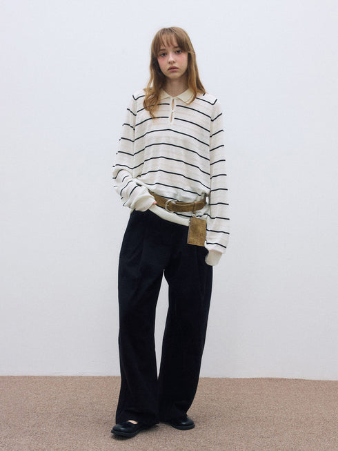Breezelane Wool Stripe Top